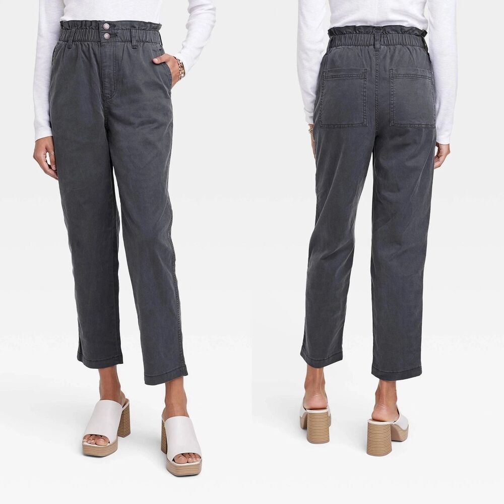 Universal Thread Size 00 - Dark Grey High Rise Taper Jeans Trouser